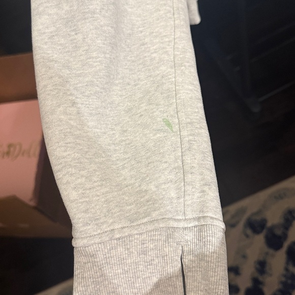 FLAWED Lululemon Scuba Oversized Full-Zip Hoodie Heathered Core Ultra Light Grey - Picture 6 of 13